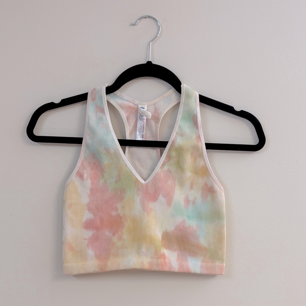 ❤️Free people movement Women's Rainbow Free Throw Crop size L $57USD - Picture 5 of 6
